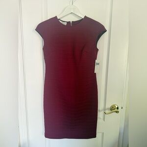 Pretty textured knee length dress